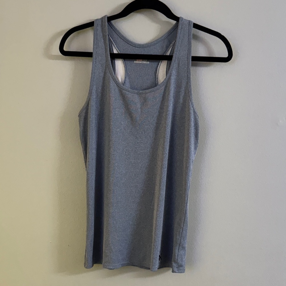 Under Armour Heat Gear Sky Blue Sleeveless Tank Top